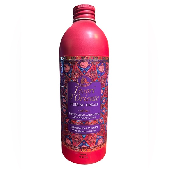 Tesori L’Oriente Persian Dream Aromatic Bath Cream Pomegranate & Red Tea 16.9 fl - Picture 2 of 9